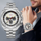 AbyssStorm 100M Dive Chronograph Watch Japanese Quartz Sapphire Crystal 46mm
