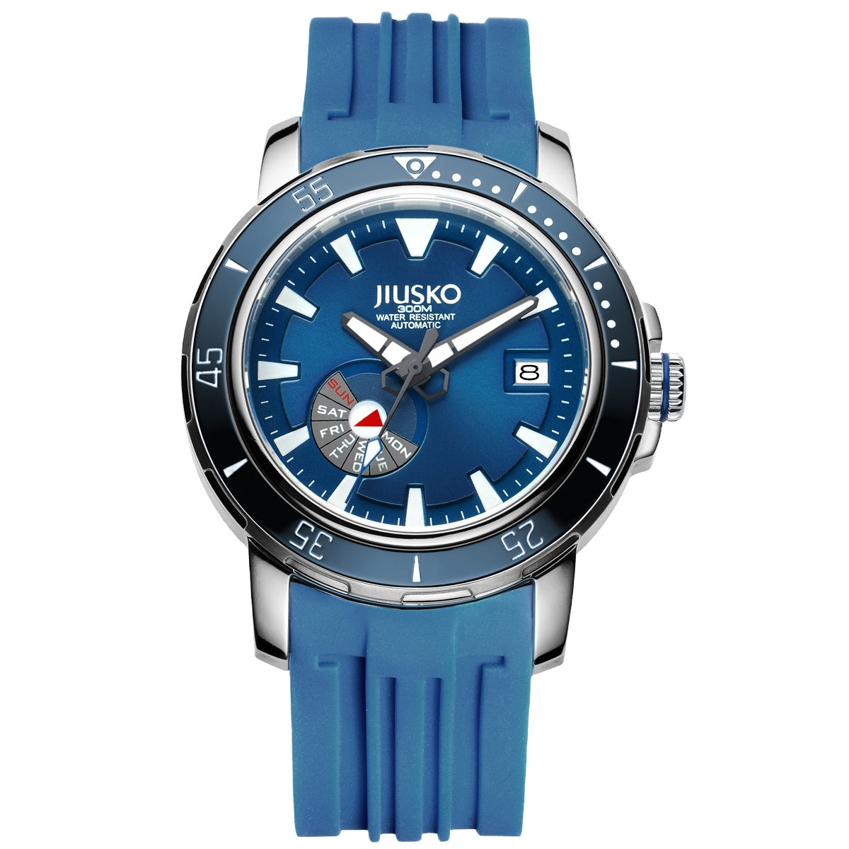 TitanPro 300M blue dial titanium dive watch