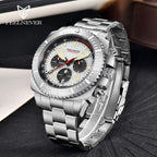 AbyssStorm 100M Dive Chronograph Watch Japanese Quartz Sapphire Crystal 46mm