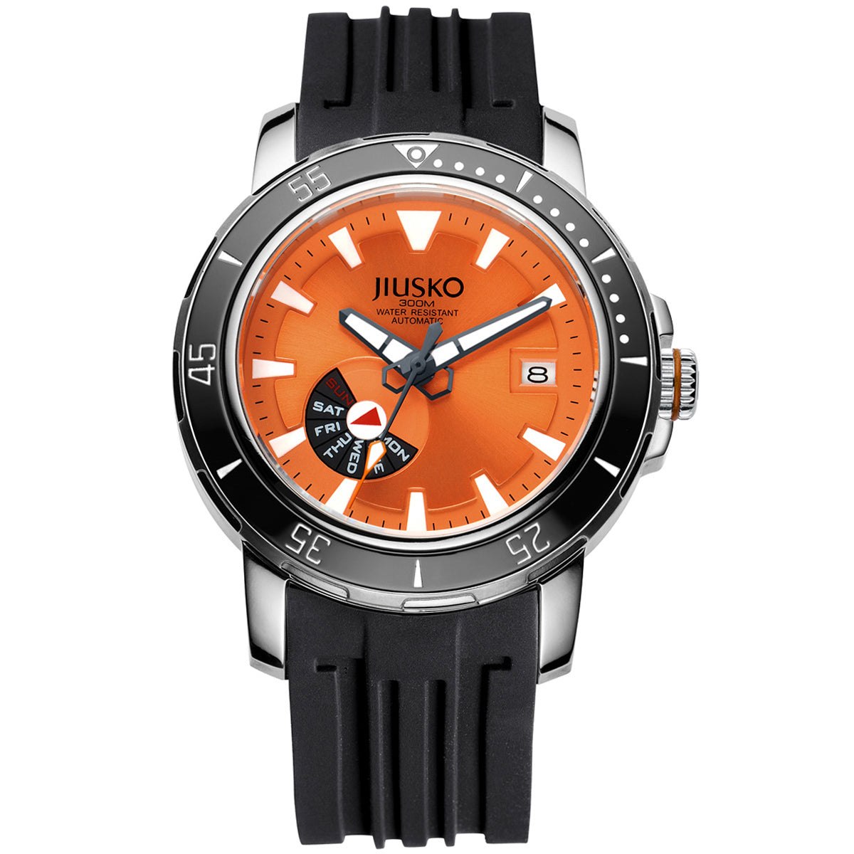 TitanPro 300M orange dial titanium dive watch