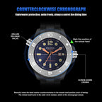 AbyssHeritage 500M Heavy Duty Mechanical Dive Watch Sapphire Crystal & 316L Steel
