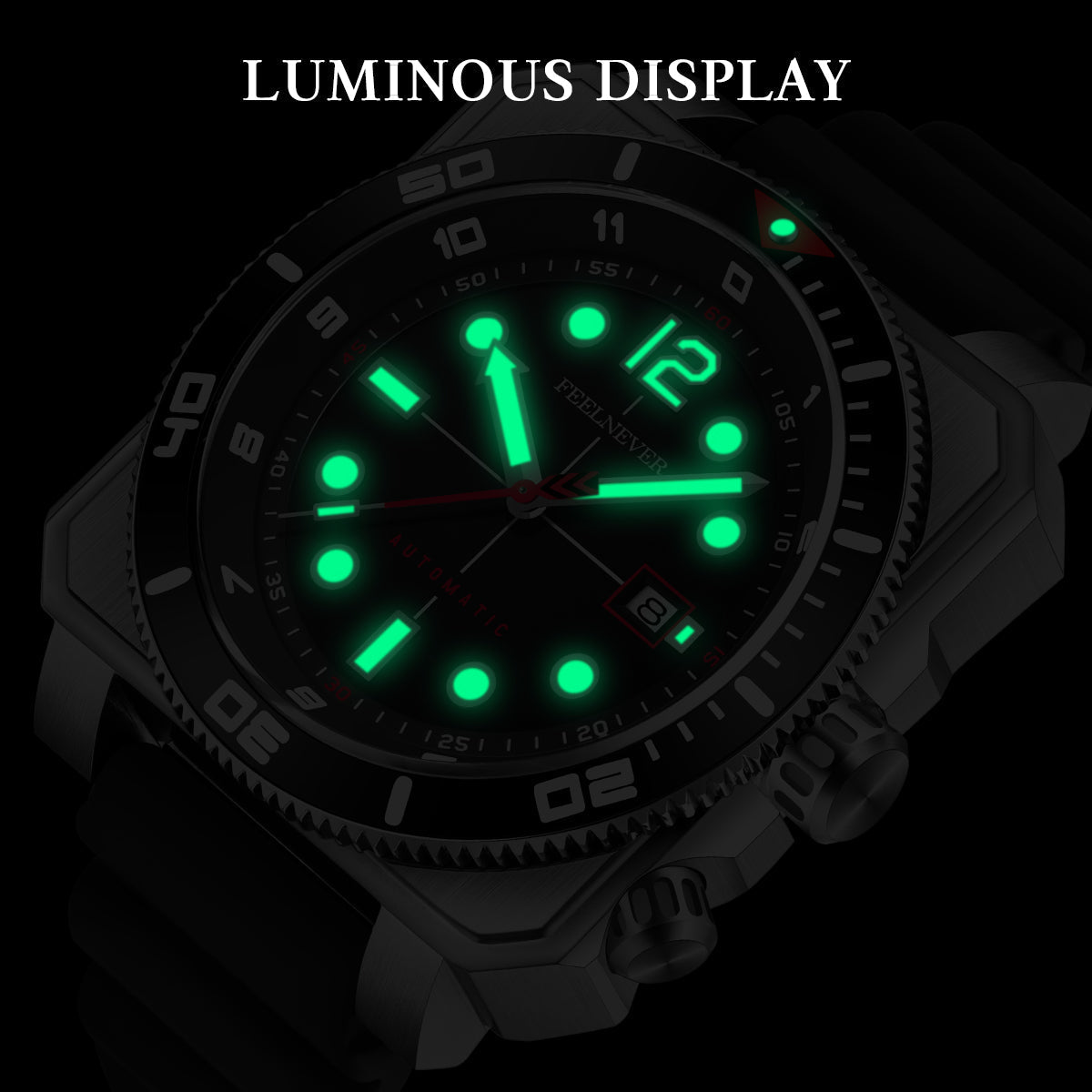 AbyssRift 100M Automatic Dive Watch 49mm Miyota 8215 Sapphire Crystal