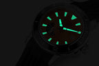 Gallery — lume	TitanPro 300M lume shot on dial and markers in the dark