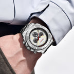 AbyssStorm 100M Dive Chronograph Watch Japanese Quartz Sapphire Crystal 46mm