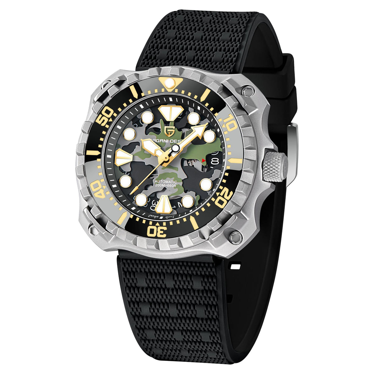 VantaDive 200M Skeleton Automatic Dive Watch NH35 Movement Sapphire Crystal