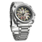 AbyssMech Skeleton Automatic — Sapphire Crystal, 46mm Steel