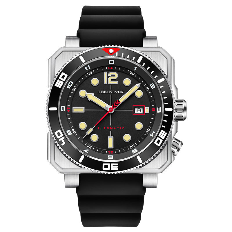 AbyssRift 100M Automatic Dive Watch 49mm Miyota 8215 Sapphire Crystal
