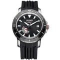 TitanPro 300M black dial titanium automatic dive watch, front view