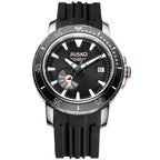 TitanPro 300M black dial titanium automatic dive watch, front view